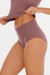 Kadın Fitilli Soft Renkler 3 lü Yüksek Bel Külot Set - KTS4054