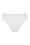 Kadın Organik Bambu Kumaş Beli Dantelli Slip Külot 5 li Paket Set - KTS3081 KARIŞIK