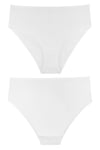 Kadın Yüksek Bel Beli Lastikli 5li Slip Külot - KTS3087 BEYAZ
