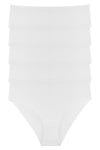 Kadın Yüksek Bel Beli Lastikli 5li Slip Külot - KTS3087 BEYAZ