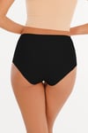 Kadın Yüksek Bel Lazer Kesim (BELİ LASTİKLİ) 5li Külot Set - KTS2035 5 SİYAH