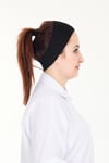 Sensu Dikişsiz Kadın Penye Tesettür Bandana Spor Saç Bandı SIYAH