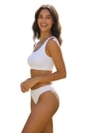 Sensu Kadın Basic Beyaz Bikini Model 5li Külot Paket Seti