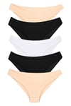 Sensu Kadın Basic Siyah Bikini Model 5li Külot Paket KTS1057 1059