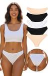 Sensu Kadın Basic Siyah Bikini Model 5li Külot Paket KTS1057 1059