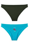 Sensu Kadın Baskılı Slip Külot 3 Lü Paket Set