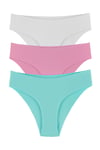 Sensu Kadın Bikini Lazer Kesim 3 lü Külot Set