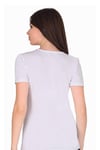 Sensu Kadın Bisiklet Yaka Basic T-Shirt TSR1005 BEYAZ