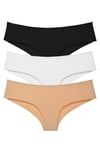 Sensu Kadın Brazilian Panty Lazer Kesim Külot 3 Lü Paket Set KARIŞIK