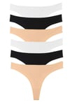 Sensu Kadın Brazilian Tanga 6 Lı Paket Set - KTS1169 Renkli