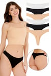 Sensu Kadın Brazilian Tanga 6 Lı Paket Set - KTS1169 Renkli