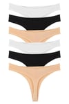 Sensu Kadın Brazilian Tanga 6 Lı Paket Set - KTS1169 Renkli
