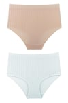 Sensu Kadın Fitilli Soft Renkler 5li Yüksek Bel Külot Set - Kts3054 MODEL2