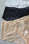 Sensu Kadın Full Dantelli Brazilian Slip Karışık Renkler Külot 5 Li Paket Set - Kts2031
