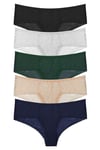Sensu Kadın Full Dantelli Brazilian Slip Karışık Renkler Külot 5 Li Paket Set - Kts2031