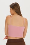 Sensu Kadın İp Askılı Pamuklu Crop Büstiyer  -  BST1015 PEMBE