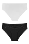 Sensu Kadın Lazer Kesim Dantel Detaylı Slip Külot 3 lü Paket Set - KTS3100 MODEL1