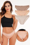Sensu Kadın Lazer Kesim Dantelli Slip Külot 3 lü Paket Set - KTS3101 MODEL3