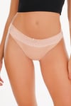 Sensu Kadın Lazer Kesim Dantelli Slip Külot 3 lü Paket Set - KTS3101 MODEL2