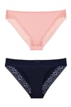 Sensu Kadın Lazer Kesim Dantelli Slip Külot 3 lü Paket Set - KTS3101 MODEL2