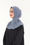 Sensu Kadın Tesettür Hazır Çıtçıtlı Hijab Bone Şal GRI