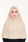 Sensu Peçeli Hazır Türban Pratik Şal Hijab Namaz Örtüsü TEN