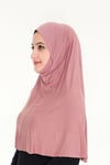 Sensu Peçeli Hazır Türban Pratik Şal Hijab Namaz Örtüsü GULKURUSU