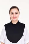 Sensu Simit Yaka Boyunluk Bone Pamuk Penye SIYAH