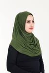 Sensu Tesettür Hazır Türban Pileli Pratik Namaz Örtüsü HAKI