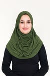 Sensu Tesettür Hazır Türban Pileli Pratik Namaz Örtüsü HAKI