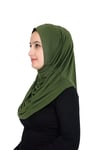 Sensu Tesettür Hazır Türban Pileli Pratik Namaz Örtüsü HAKI
