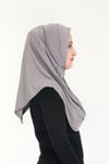 Sensu Tesettür Hazır Türban Pileli Pratik Namaz Örtüsü GRI