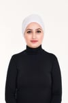 Sensu Tesettür Lüks Penye Bone  BEYAZ