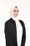 Sensu Tesettür Penye Şal  BEYAZ