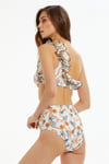 Argento 00-1344-8067 Kadın Fırfır Detaylı Deniz Kabuklu Desen Bikini