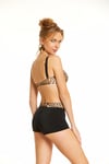 Argento 01-1196-1101 Kadın Leopar Desen Nadide Tankini