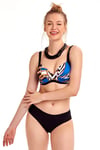 Argento  Kadın Drapeli Kaplı Örgü Desenli Bikini 1192-7115-K