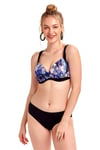 Argento Kadın Drapeli Kaplı Yılan Desenli Bikini 1192-7031