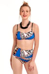 Argento  Kadın Straplez Örgü Desenli Bikini 1318-7115