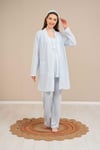 Baha 4502 Lohusa 3'lü Pijama Takım