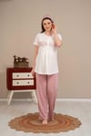 Baha 4505 Lohusa 3'lü Pijama Takım