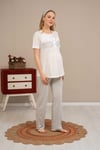 Baha 4505 Lohusa 3'lü Pijama Takım