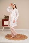 Baha 4521 Lohusa 3'lü Pijama Takım