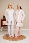 Baha 4521 Lohusa 3'lü Pijama Takım