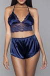 For Dreams 8308 Saten Bralet Sütyen Şort Takım