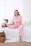 Guava 19041 Kadın Önden Düğmeli Kısa Kollu Pijama Takımı
