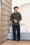 Guava 3540 Erkek Selanik Patlı Uzun Kol Pijama Takımı
