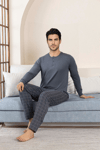 Guava 3553 Erkek Uzun Kollu Pijama Takımı