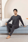Guava 3554 Erkek Uzun Kollu Pijama Takımı