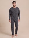 Guava 3636 Erkek Selanik Patlı Uzun Kol Pijama Takımı